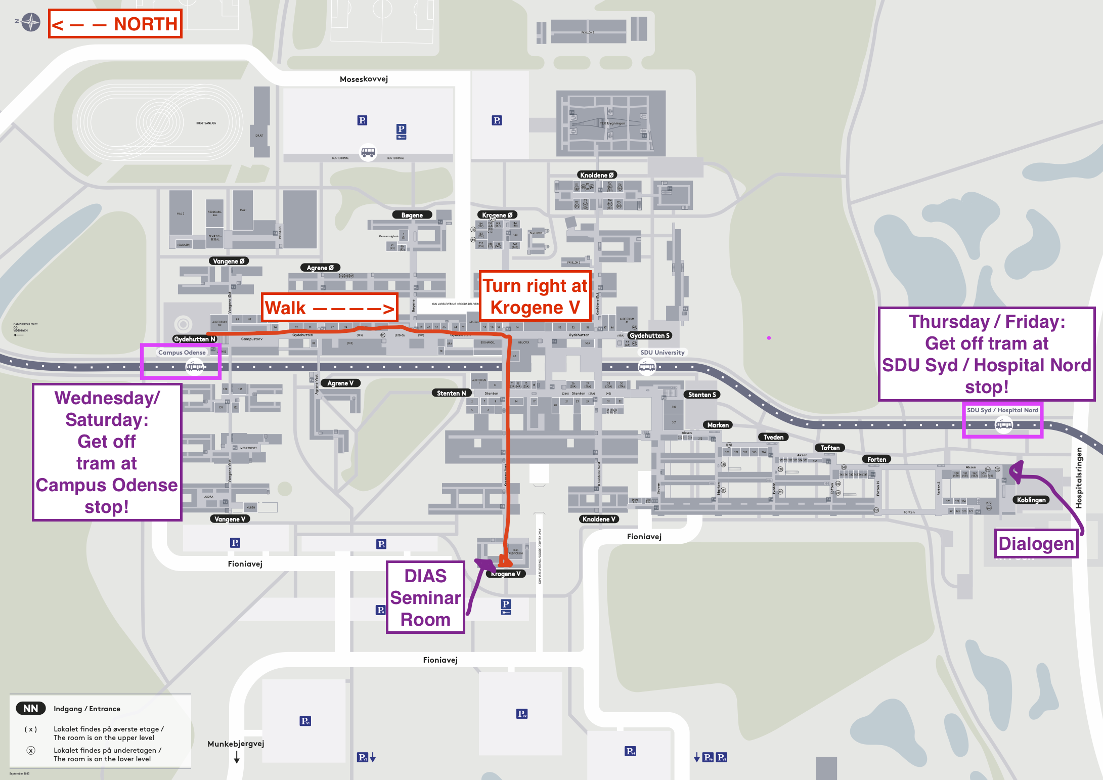 Map of conference locations